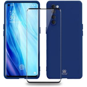 Ibroz Coque Oppo Reno 4 Pro Coque bleu