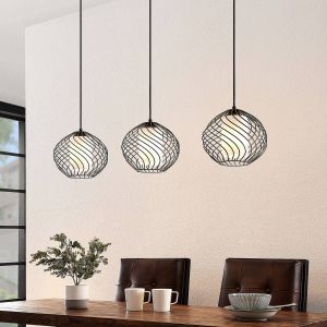 Image de Lindby Cedrice Suspension en cage, à 3 lampes