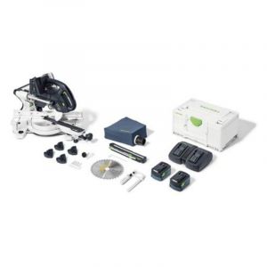 Festool Scie à onglet radiale 2x18V KAPEX KSC 60 EB 5,0 I-Plus + 2 batteries 5Ah + chargeur + coffret - 577954