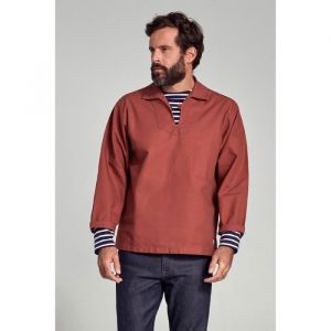 Armor Lux GUILVINEC, Chemise casual taille normale Homme, Rouge (Rouille 638), X-Large (Taille fabricant: 5)