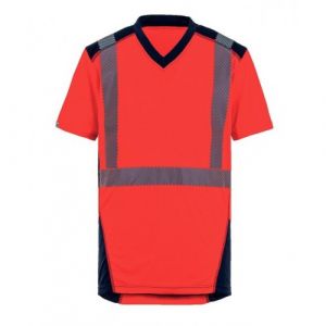 Tee-Shirt Haute Visibilité - Réfléchissant - Rouge - 2xl - Bali T2s