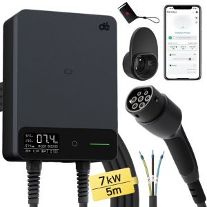 Oem Chargeur EV, Puissance Max 7.4kW, Longueur de C&acirc;ble 7.5m, Wallbox 7.4kW 5m, TYPE2