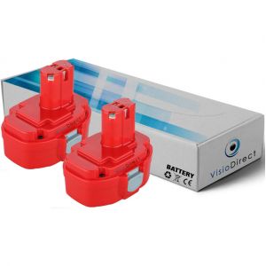 Image de Visiodirect Lot de 2 batteries type 193102-0 pour MAKITA 3000mAh 18V