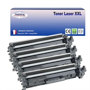 Image de T3Azur 4 Toners compatibles avec HP CF217A (17A)