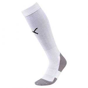 Puma Chaussettes Football LIGA Core pour Homme, Blanc/Noir, Taille 47-49, Vêtements