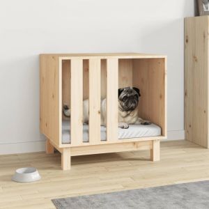 Image de VidaXL Niche pour chien 60x45x57 cm Bois de pin massif