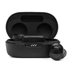 JBL Quantum Air TWS, écouteurs sans fil intra-auriculaires gaming, légers et résistants, réduction de bruit active, mode Ambient Aware, noirs