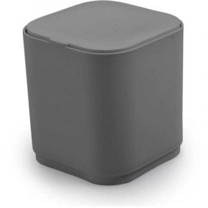 Kiamami Valentina Poubelle Carr&eacute;e De Table R&eacute;sine Grise / Agave