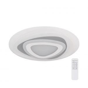 Globo Plafonnier LED, dimmable, t&eacute;l&eacute;commande, D 50cm, SABATINO