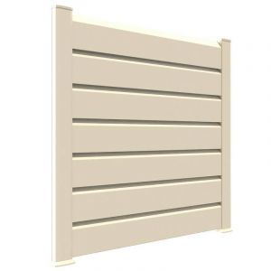 Kit cloture - Lame 16cm - PVC Beige - LG: 9m x H: 1m74