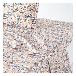 Drap plat en percale de coton, Ohara Multicolore