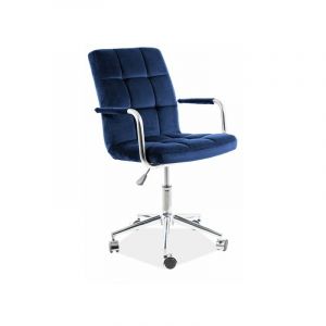 Signal CHAISE PIVOTANTE Q-022 VELOURS BLEU MARINE 86