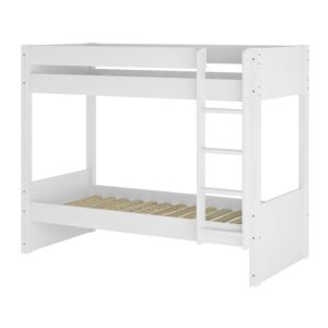 Pack lit superpose avec matelas Lucia Blanc 80x190 cm