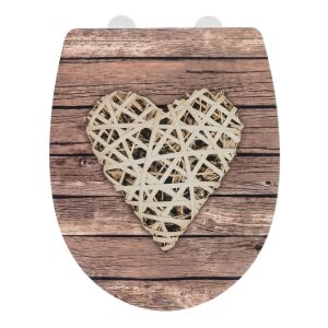 Wenko Abattant Curly heart, Thermop., embossed