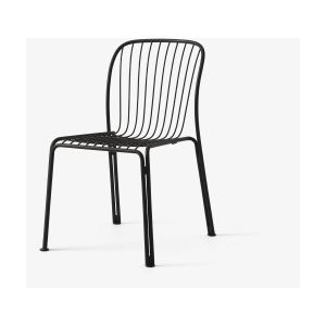 &tradition Chaise de jardin en acier noir chaud Thorvald SC94