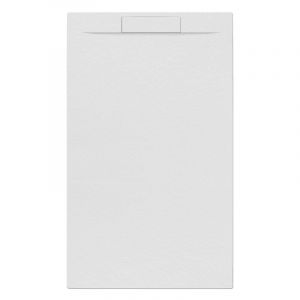 Swiss Aqua Technologies Fusion Receveur de douche 120x80cm en marbre coulé, Blanc (SATFUP12080BL)