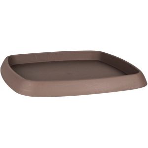 Eda Plastiques Soucoupe taupe 22,5x22,5x1,9cm