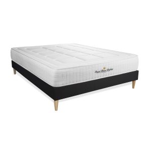 Pack matelas sommier kit 160x200 oreiller couette