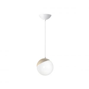 Image de Suspension avec fil SFERA WOOD 1xE14/40W/230V blanc