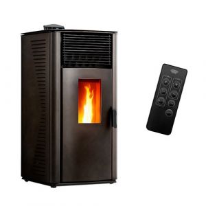 Poêle à granulés étanche Anita 15 kW Noir Sannover
