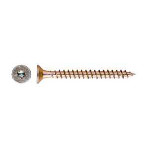 Index + 100 vis à bois T30 tête fraisée 6 x 200 mm bichromaté - TPTO60200