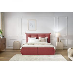 Bobochic Lit Lit coffre Lit coffre clothilde 140x190 Rouge - Rouge