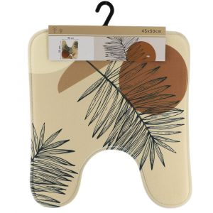 Tendance Tapis contour WC en microfibre 45 x 50 cm déco Reconnect