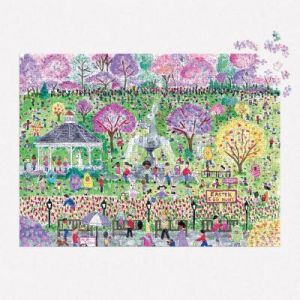 Galison Puzzle 1000 pièces : Chasse aux oeufs de Pâques, Michael Storrings