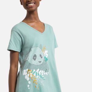 Image de Dodo Liquette pour femme en coton turquoise