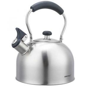 Bouilloire 2,5 L Avec Sifflet Kinghoff Kh-1859 Argent