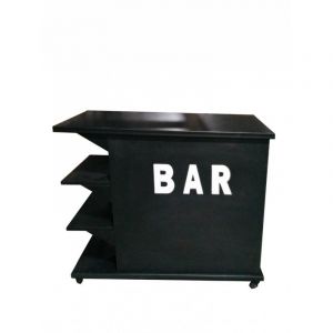 Image de Table de Bar en Métal "Indus" 120cm Noir Prix