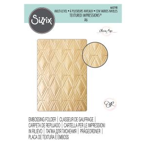 Image de Sizzix Classeur de gaufrage A6 multi-niveaux Losanges par Olivia Rose