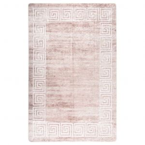VidaXL Tapis lavable antid&eacute;rapant 80x150 cm Beige