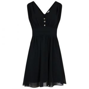 Morgan Robe courte évasée fluide bleu marine femme - Taille 38