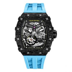 Montre Homme Tsar Bomba Elemantal series - TB8209CF04 Bracelet Caoutchouc Bleu