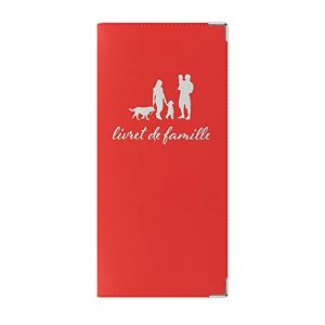 Etui livret de famille Rouge made in France protège document