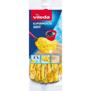 Image de Vileda VIL128263 Recharge Soft pour Balai &agrave; Franges Supermocio Multicolore
