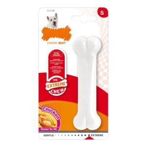 Nylabone Jouet pour chien E treme Chew Taille L Poulet Nylon