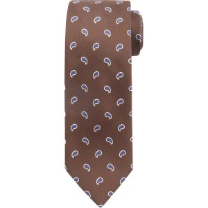 Suitable Cravate Paisley Marron