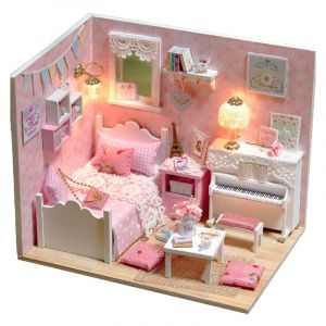 Dam Chambre de la princesse du soleil. Maquette 3d, r&eacute;aliste.