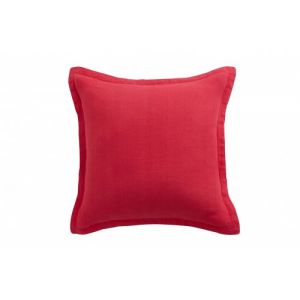 Image de Anne de Solène Coussin Lin lavé Fuchsia Carré