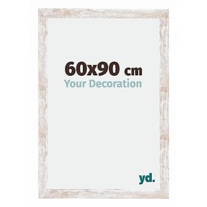 Your Decoration - 60x90 cm - Cadres Photo en mdf Avec Verre acrylique - Anti-Reflet - Excellente Qualit&eacute; - White Wash - Cadre Decoration Murale