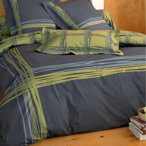 Drap-housse imprimé lignes et carreaux - Multicolore