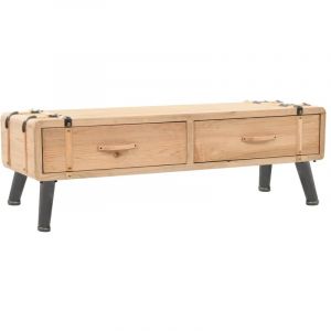 Meuble télé buffet tv télévision design pratique bois de sapin m if 120 cm Bois