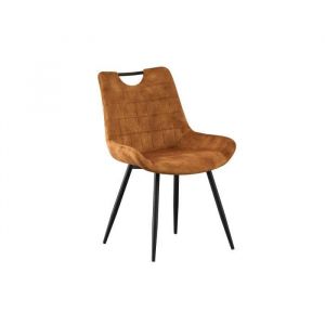Chaise NINO Velours Or, dimension H84 x L56 x P62.5, idéal pour votre cuisine ou salle à manger