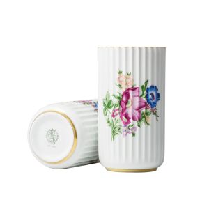 Lyngby Porcel&aelig;n Vase avec motifs fleuris Lyngby 15 cm
