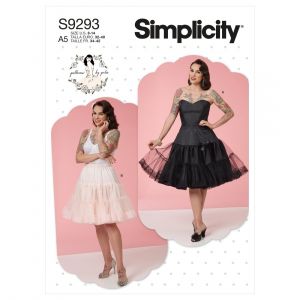 Simplicity Patron 9293 - Jupon et bustier Femme du 34 au 50 (FR) S9293.A5(...) -