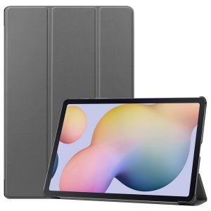 &Eacute;tui de tablette portefeuille Trifold Galaxy Tab S7 Plus / Tab S7 FE 5G Gris iMoshion
