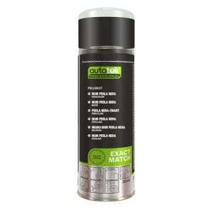 Autotek Peinture pour voiture en aérosol Professional Exact Match, Peugeot Black Perla Nera Pearl/Noir Perla Nera Nacré, 300ml