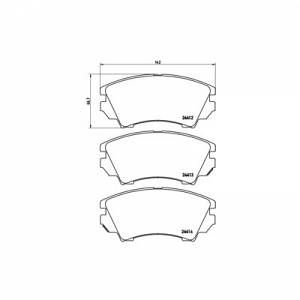 Image de Brembo 4 plaquettes de frein P59055